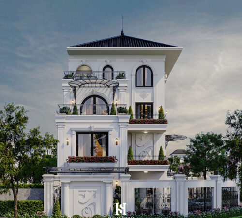 KIẾN TRÚC BIỆT THỰ ĐƠN LẬP HẢI PHÒNG